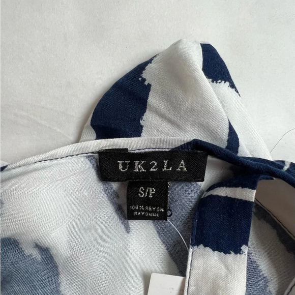 UK 2 LA Women Black & White Zebra Animal Print Romper Soft Size S/P NWT - Picture 7 of 8